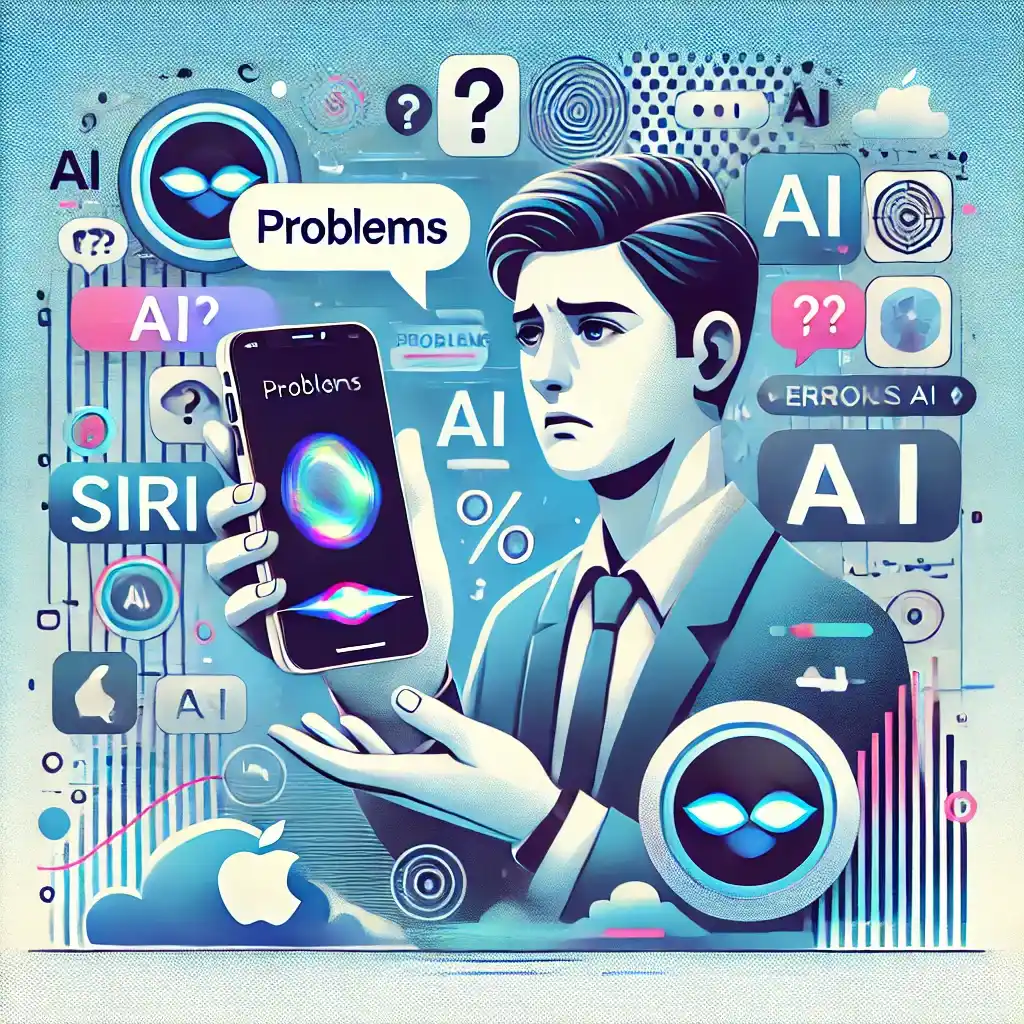 imagem destacada para o post de blog problemas com apple siri ia