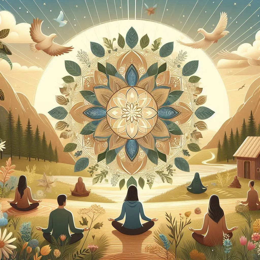 Uma imagem realista capturando o papel da gratidão na vida cotidiana, mostrando momentos de apreciação e conexão humana.